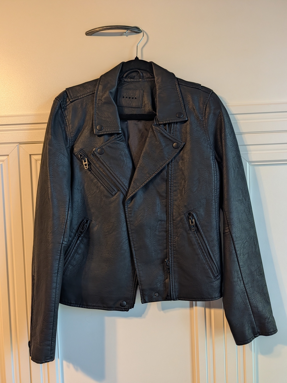 Blank NYC Women's Faux Leather Moto Jacket - Size M